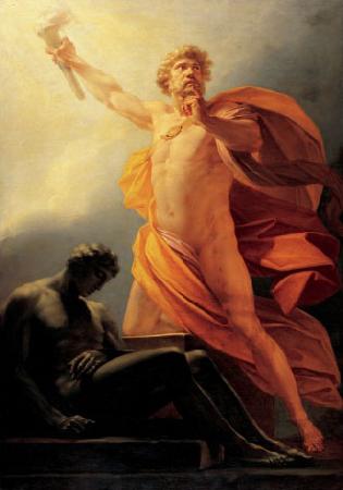 Heinrich Friedrich Fuger Prometheus brings Fire to Mankind oil painting image